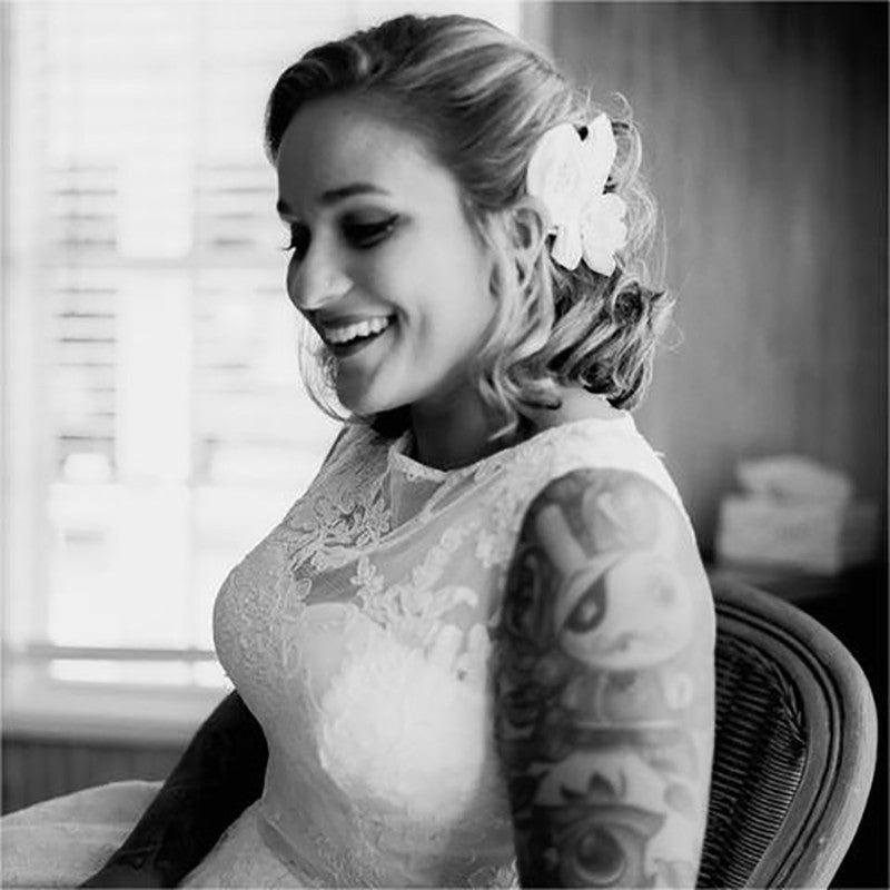 Wedding Dresses for the Tattooed Bride  ieie