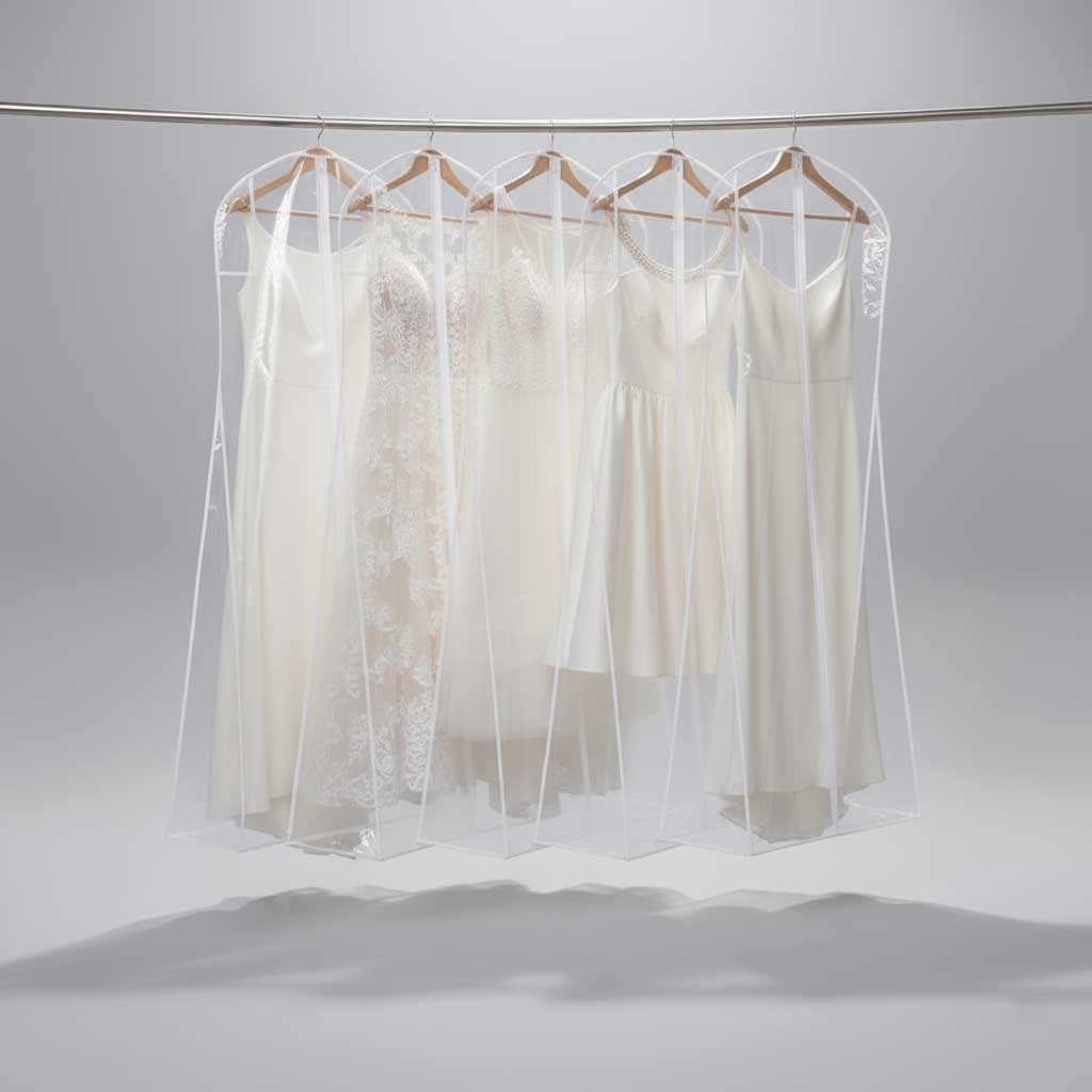 knee length dresses for ladies Extra Long Full Length Clear See Through Wedding Dress Garment Bag – ieie