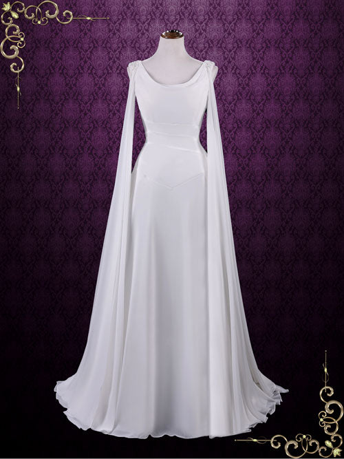 Medieval Style Chiffon Wedding Dress ATHEENA