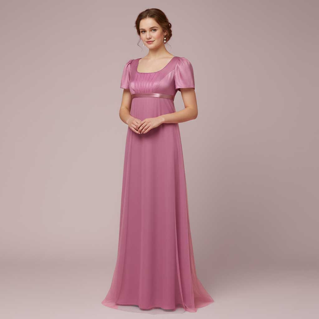 Regency Style Empire Waist Formal Evening Dress | HORATIA Size 0 / Custom Color Regency Style Empire Waist Formal Evening Dress | HORATIA Size 0 / Custom Color