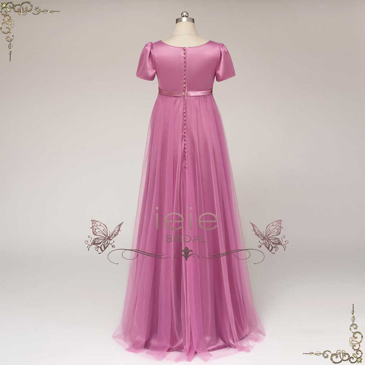 Regency Bridgerton Style Empire Waist Formal Evening Dress | HORATIA
