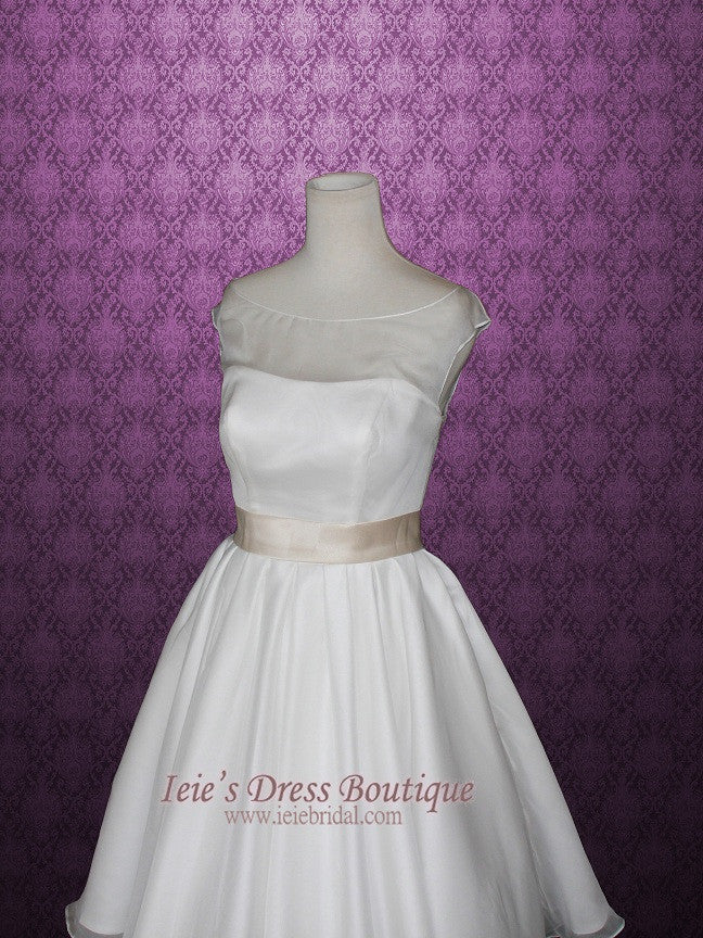 Retro 50s Tea Length Wedding Dress GENA