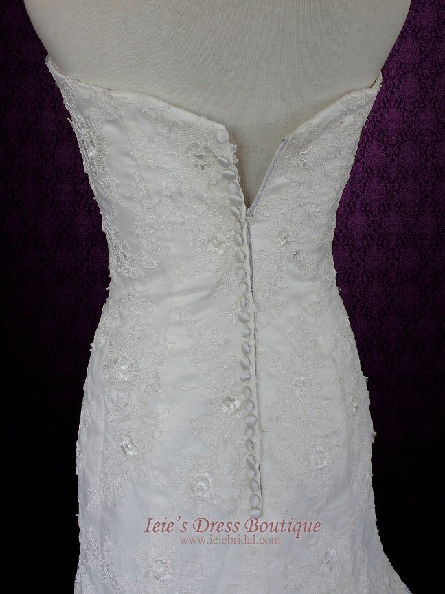 Strapless Mermaid Wedding Dress with Ruched Neckline | Merissa