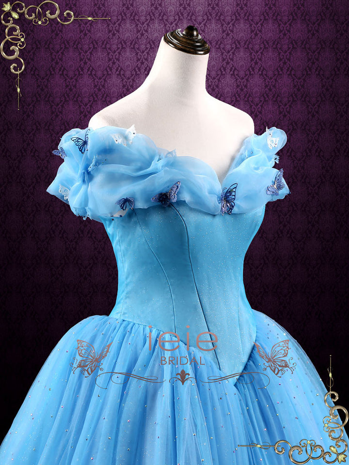 Cinderella Blue Ball Gown Evening Dress CINDERELLA