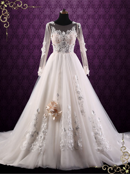 Long Sleeve Lace Wedding Dress