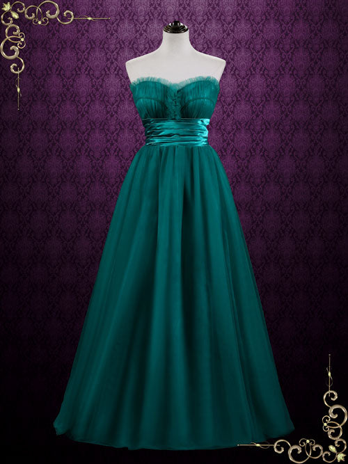 Green Strapless Long Tulle Formal Dress | Agale Size 16 / Other Green Strapless Long Tulle Formal Dress | Agale Size 16 / Other