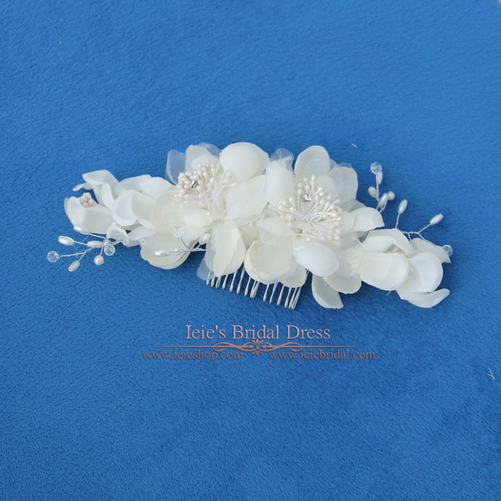 Ivory Wedding Flower Hair Comb VG1033