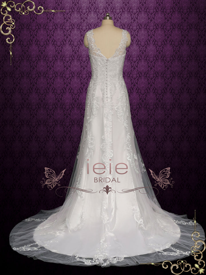 Vintage Lace Wedding Dress SKYLAR