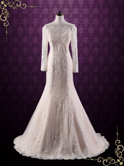 Vintage Style Fit and Flare Lace Wedding Dress | Trista Size 18W / Other Vintage Style Fit and Flare Lace Wedding Dress | Trista Size 18W / Other
