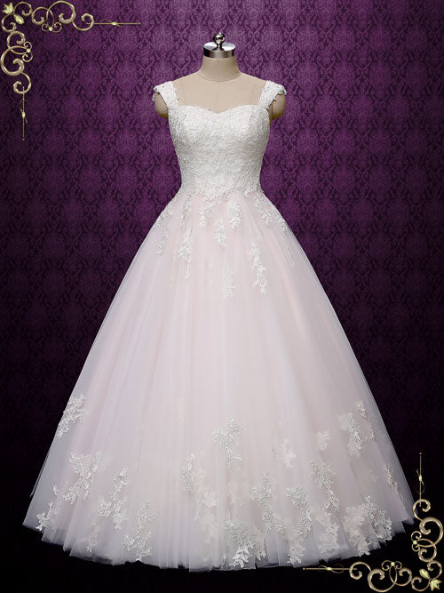 chloe pink wedding dress REAL BRIDE Chloe in the Emma gown