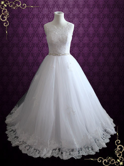 Princess Lace Ball Gown Wedding Dress | Tamie