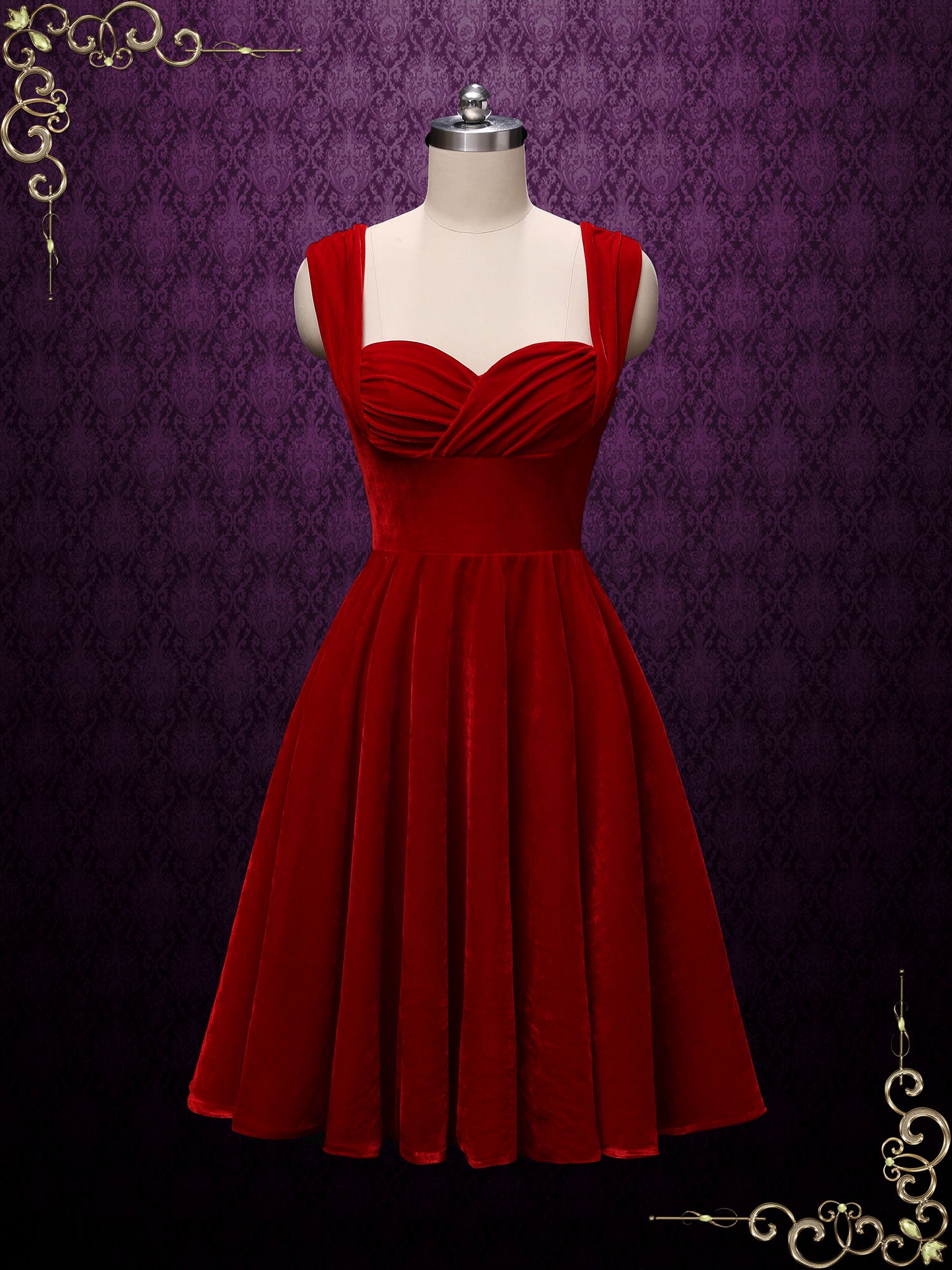 Scarlet Retro Red Tea Length Casual Dress Size 16W / Other Scarlet Retro Red Tea Length Casual Dress Size 16W / Other