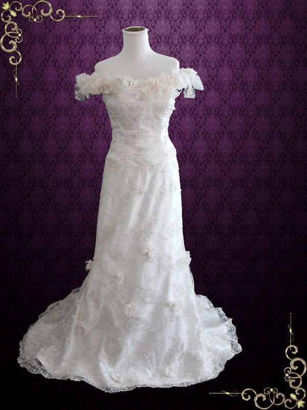 Vintage Inspired Unique Lace Wedding Dress MACKENZIE Vintage Inspired Unique Lace Wedding Dress MACKENZIE