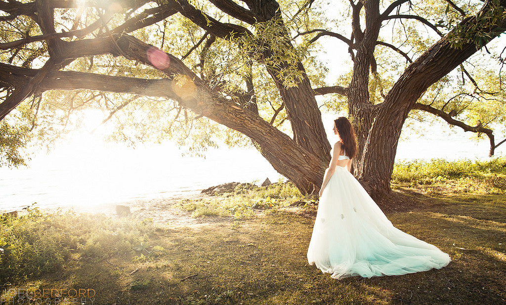 Create a Unique Bridal Look with a Two-piece Dress