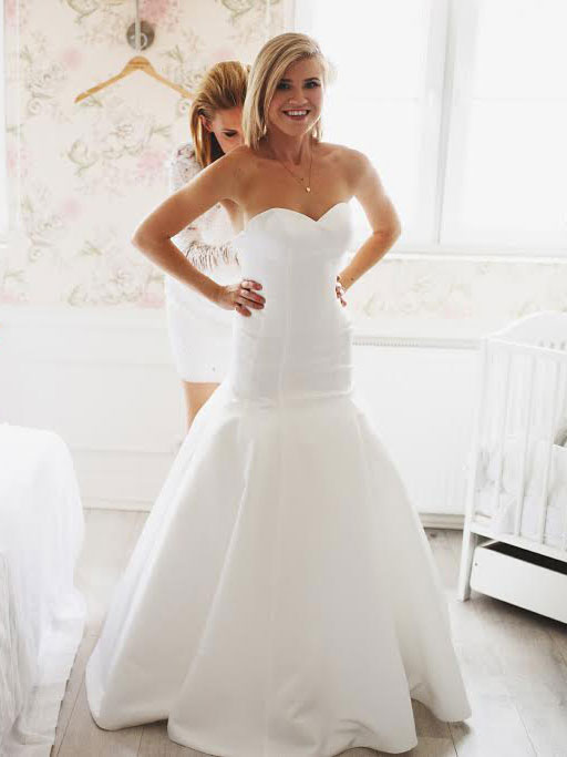 Magdalena's Simple Elegant Wedding Dress