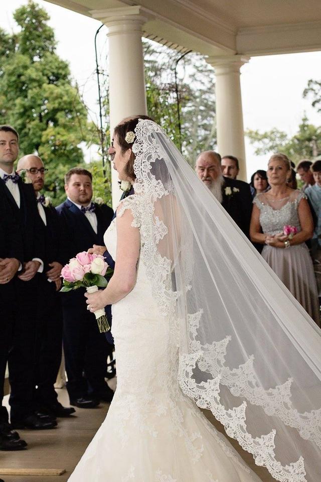 Lace Mantilla Wedding Veil from ieie Bridal