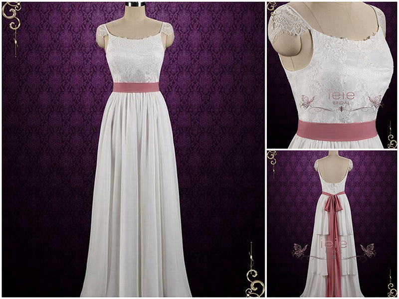 How to Dress Up a Simple Bohemian Wedding Dress