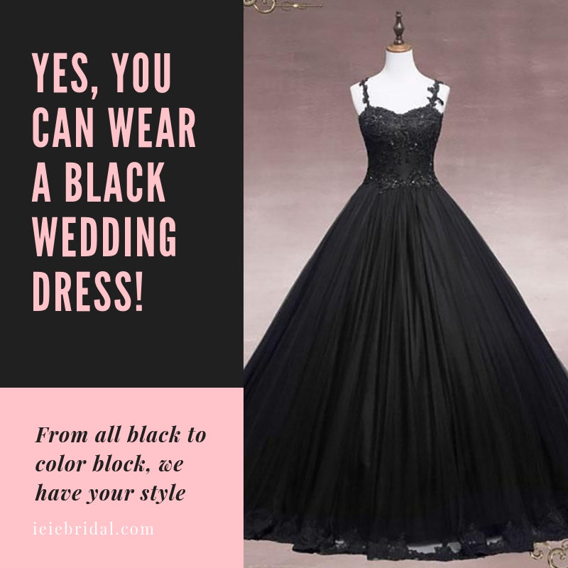 Yes, You Can Wear a Black Wedding Dress!
