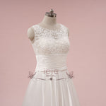 Lace Ball Gown Wedding Dress with Satin Skirt MIRADA