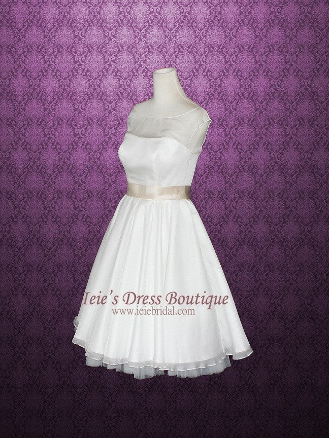 Retro 50s Tea Length Wedding Dress GENA