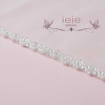 Elegant Wedding Veil with Pearl and Beaded Edge