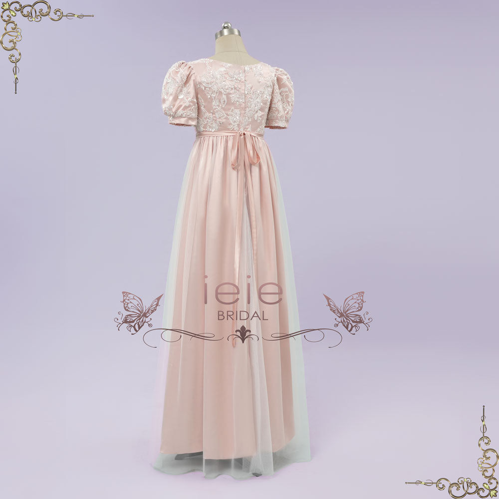 Blush Pink Regency 1920s Formal Ball Gown | CARTER