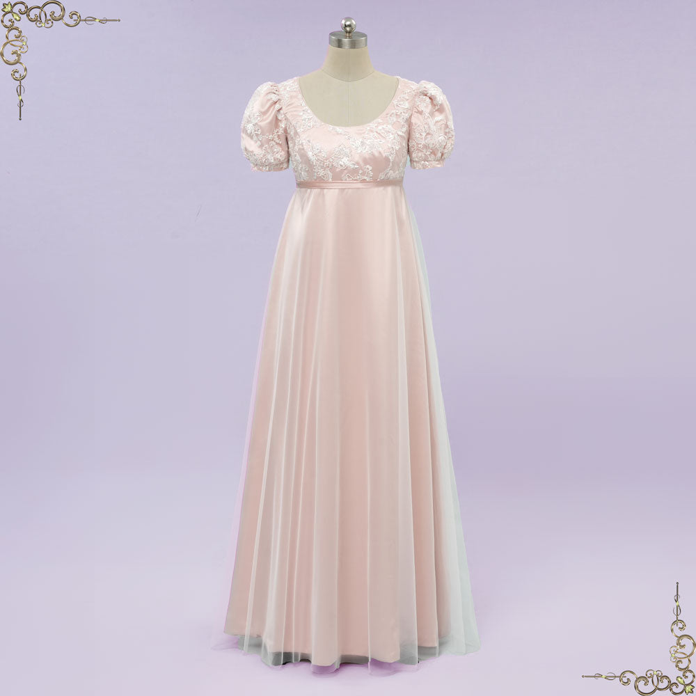 Blush Pink Regency 1920s Formal Ball Gown | CARTER