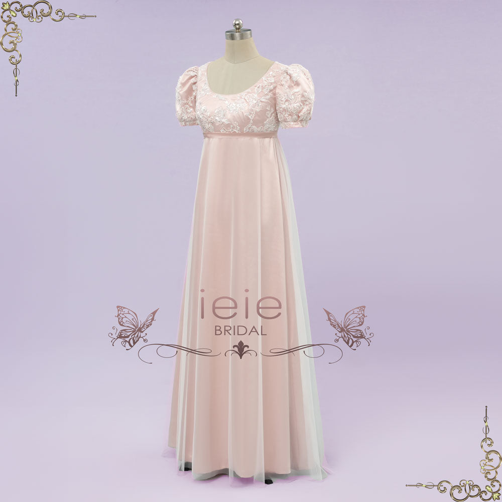 Blush Pink Regency 1920s Formal Ball Gown | CARTER