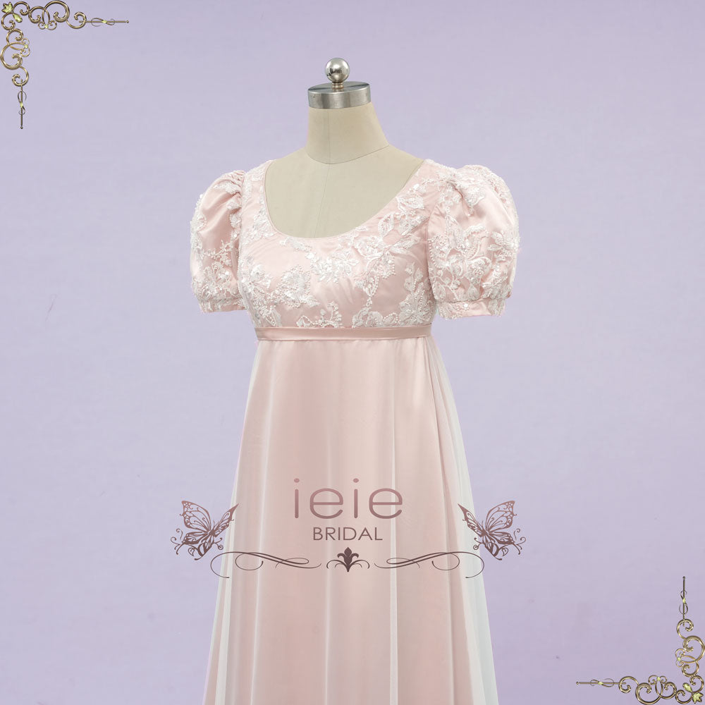 Blush Pink Regency 1920s Formal Ball Gown | CARTER