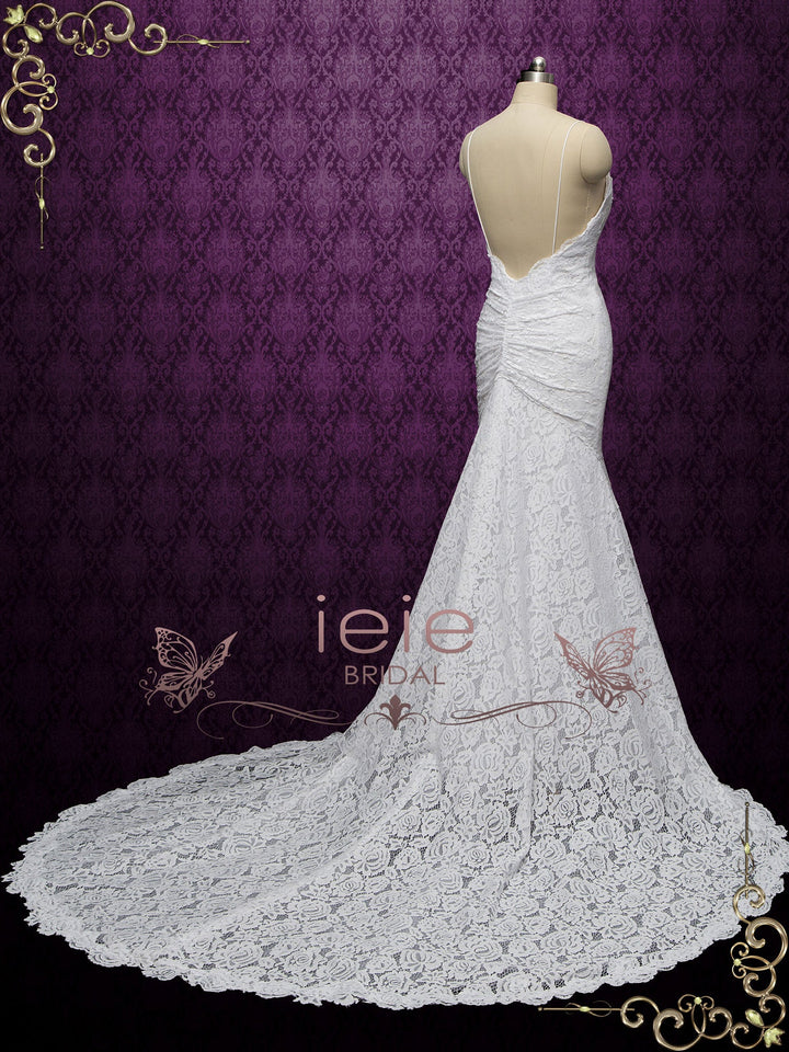 Boho Lace Mermaid Wedding Dress KYLEE