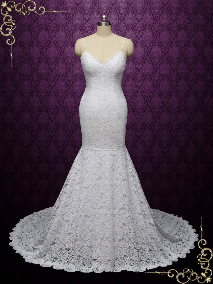 Boho Lace Mermaid Wedding Dress KYLEE