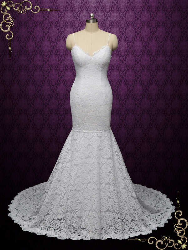 Ready to Wear Boho Lace Mermaid Wedding Dress KYLEE