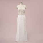 Boho Lace Crepe Wedding Dress | ISADIA