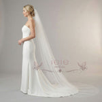 Signature Tulle Chapel & Cathedral Length Veil With Raw Edge VG1030