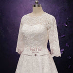 Timeless Lace Ball Gown Wedding Dress with Sleeves BELLIS