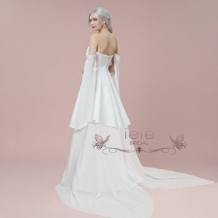 Unique Strapless Wedding Dress | LUNAFREYA ieie Unique Strapless Wedding Dress | LUNAFREYA ieie