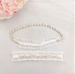 Crystal Rhinestone Wedding Garter Set for Bride | GT2015