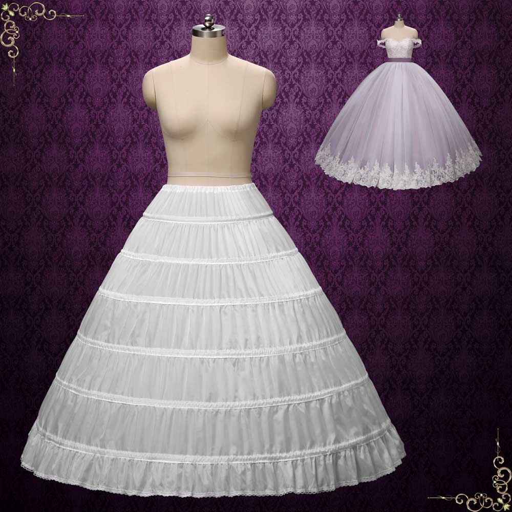 Extra Big Ball Gown Petticoat Crinoline with 6 Hoops | PT1005