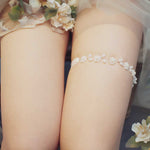 Ivory Pearl Floral Garter GT2020