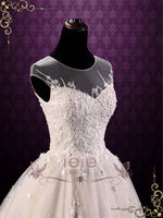 Ready to Wear Vintage Floral Lace Short Wedding Dress MAY