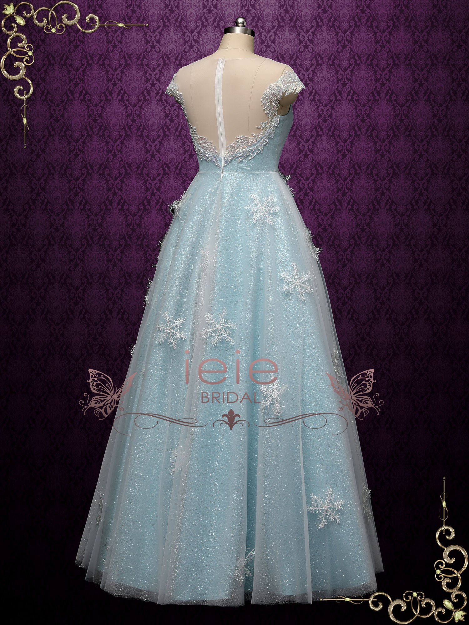 Ice Blue Strapless Prom Dresses Satin Long Evening Dresses with Waist Bow  DTP710 – DressTok.co.uk