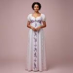 Haunted Mansion Inspired Wedding Dress with Princess Puff Sleeves ANGI