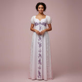 Haunted Mansion Inspired Wedding Dress with Princess Puff Sleeves ANGI
