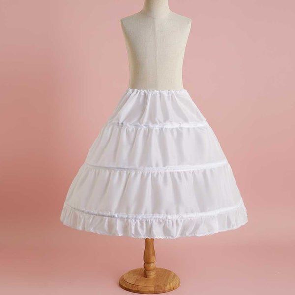 Girls 3-Hoop Ball Gown Petticoat | Kids Crinoline Underskirt
