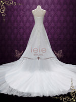 Boho Serenity Blue Lace Wedding Dress SAFFRON