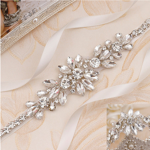 Bridal Crystal Rhinestone Sash | BT2013