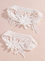 Ivory and White Lace Wedding Garter Set for Bride GT2011