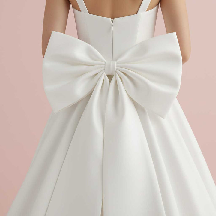 Satin Bow for Wedding and Formal Dress BT2009 Big Bow / Ivory Satin Bow for Wedding and Formal Dress BT2009 Big Bow / Ivory