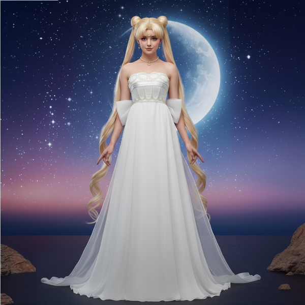 Sailor Moon Princess Serenity Cosplay Wedding Dress USAGI