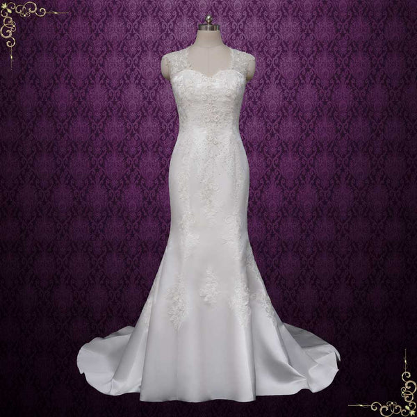 Satin Lace Mermaid Satin Wedding Dress | CERISE